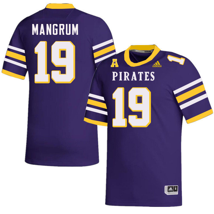 #19 Payton Mangrum East Carolina Pirates College Football Jersey Stitched-Purple #19 Payton Mangrum East Carolina Pirates College Football Jersey Stitched-Purple